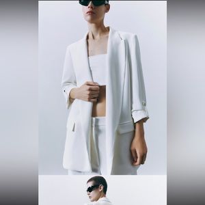 Zara white blazer